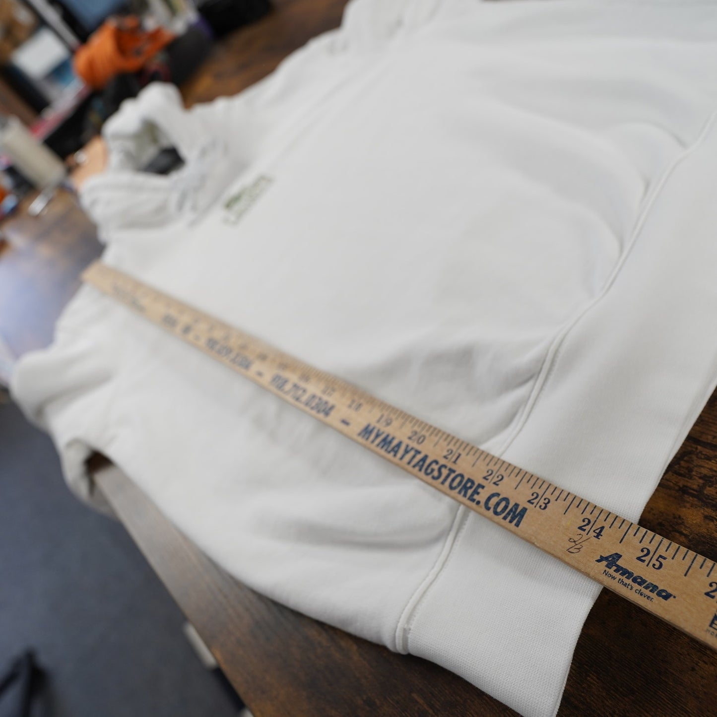 (M) Lacoste Alligator Essential White Jogger Hoodie Men's M White Preppy Casual