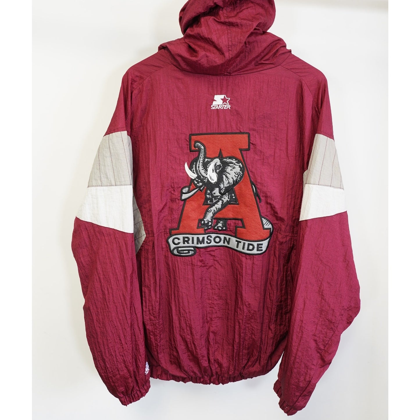 (XL) Vintage Alabama Crimson Tide Starter Embroidered Windbreaker Men's XL Red 90s