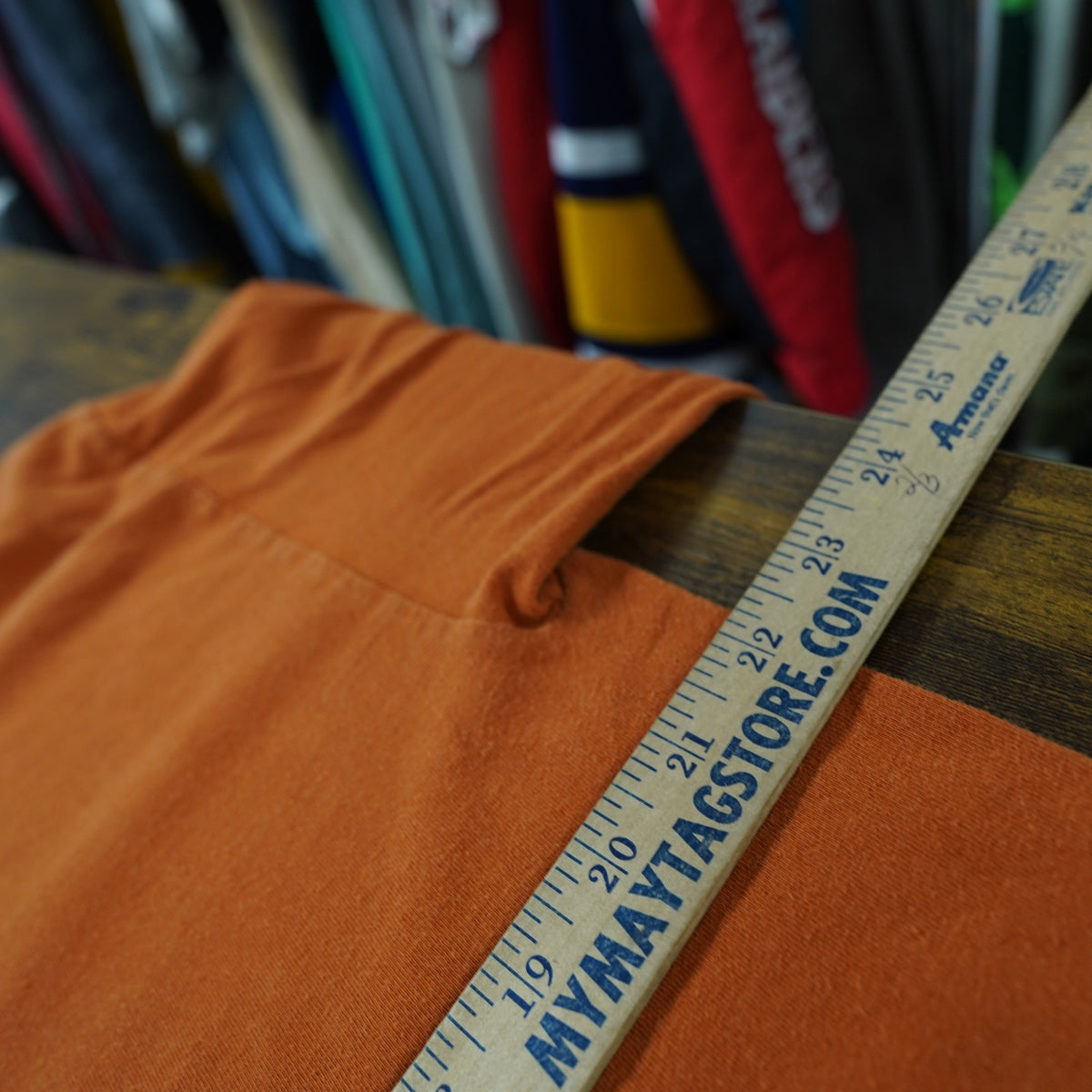 (L) Vintage Texas Ex Longhorns Russell Ath. Longsleeve T-Shirt Men's L Burnt Orange