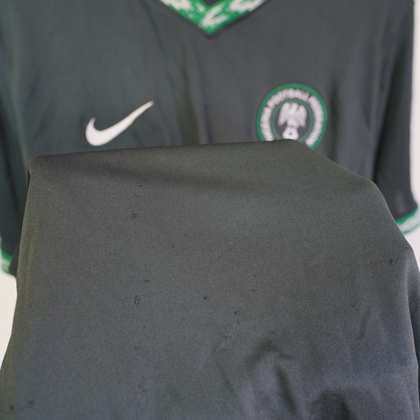 (XL) Nike Nigeria 2020/21 Away Soccer Jersey Men's XL Futbol Kit Dark Green