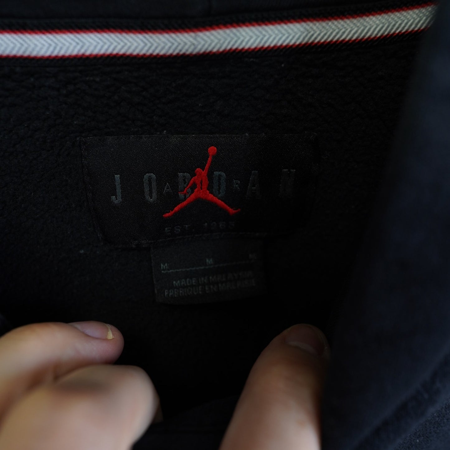 (M) Air Jordan Flight MVP Hoodie Men's M Black White Retro 8 Streetwear
