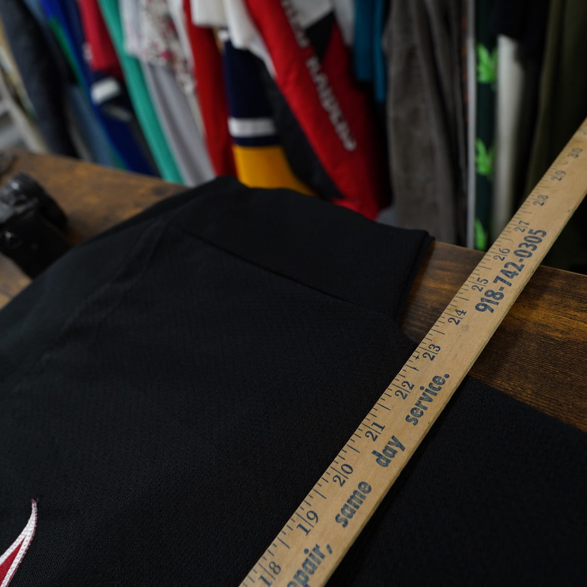 Vintage (M) K1 Sportswear 90s Hockey Jersey Sewn Men's M Black Red Hercules Retro