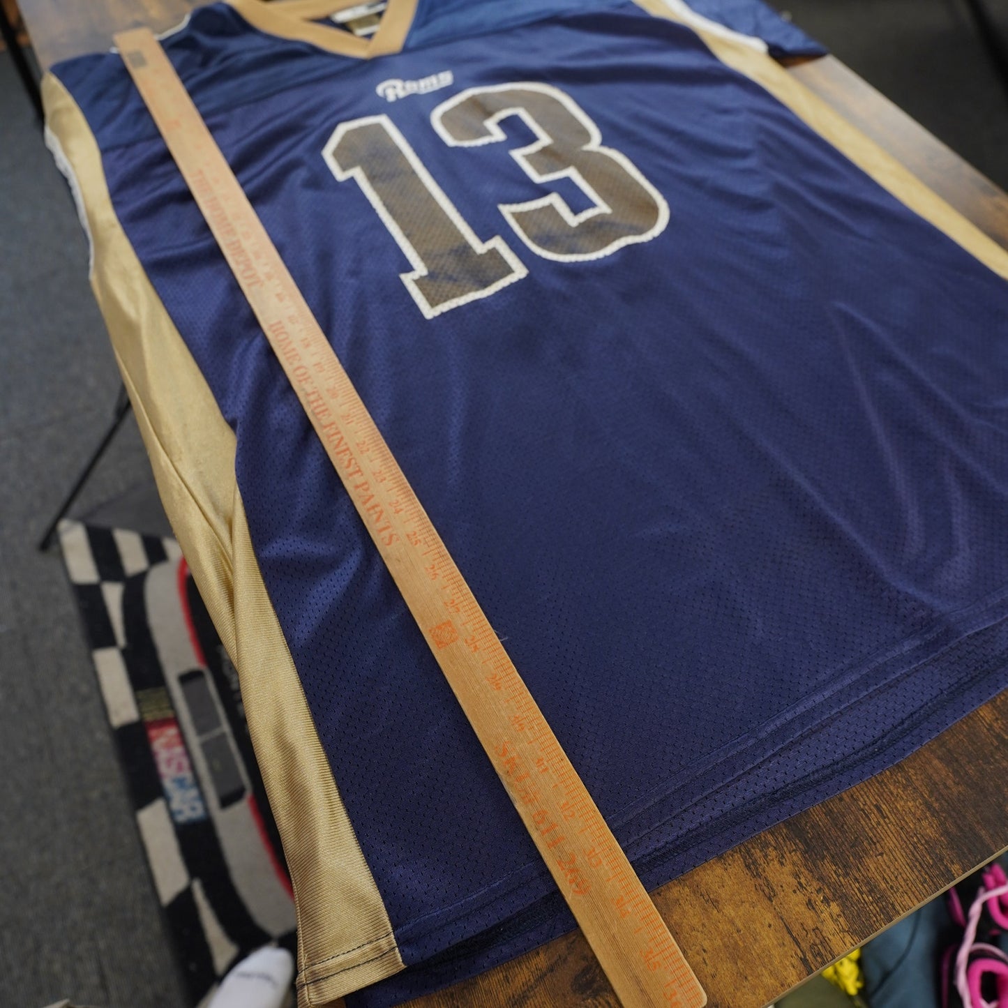 (XXL) Vintage St. Louis Rams Puma Kurt Warner Football Jersey Blue Y2K 2000s