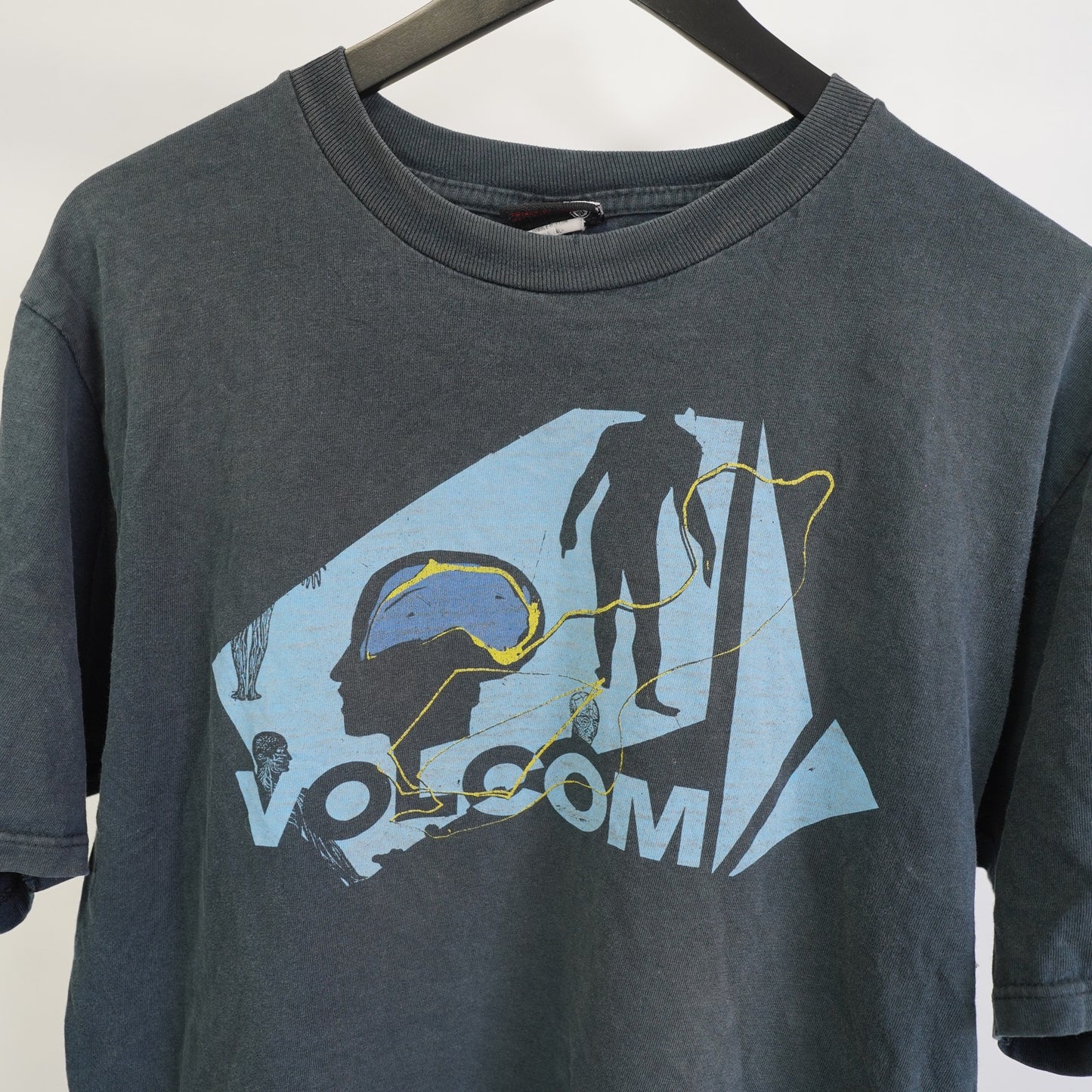 (L) Vintage Volcom Y2K Surf & Skate Tee 2000s Men's L Navy Blue Skater Skateboard