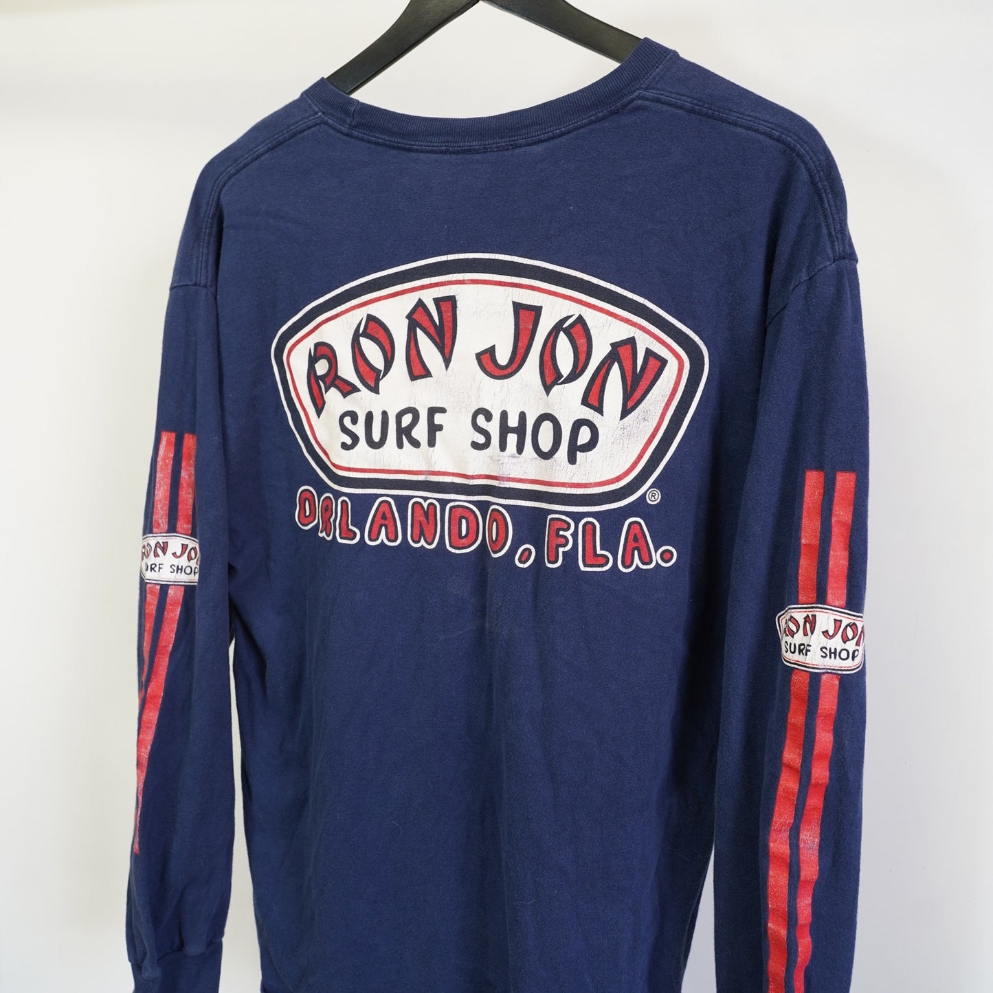 (L) Vintage Ron Jon Surf Shop Y2K Skate Long Sleeve T-Shirt Men's L 2000s Blue Retro
