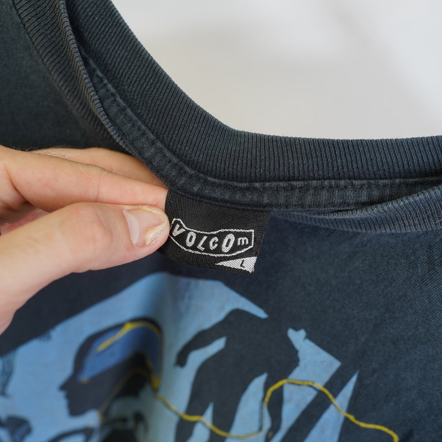 (L) Vintage Volcom Y2K Surf & Skate Tee 2000s Men's L Navy Blue Skater Skateboard