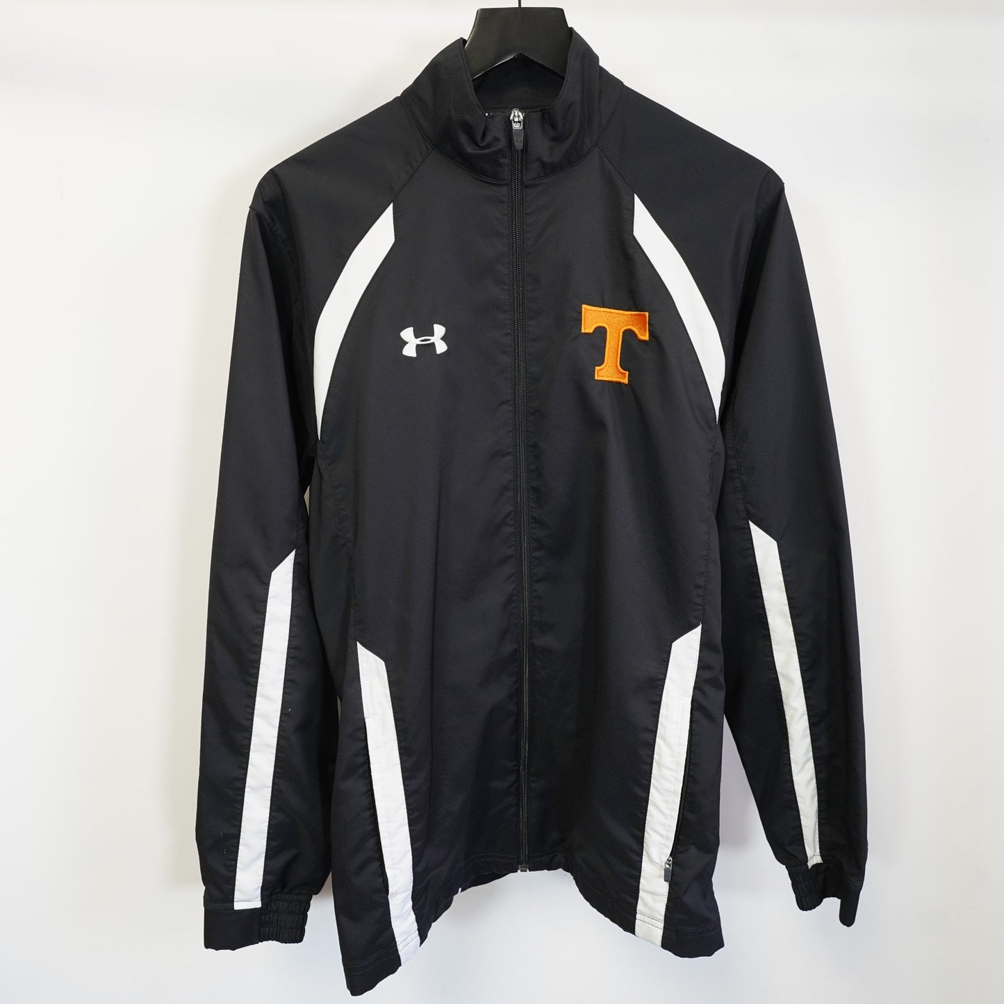 (S) University of Tennessee Volunteers Under Armour Windbreaker Jacket Men's S Black