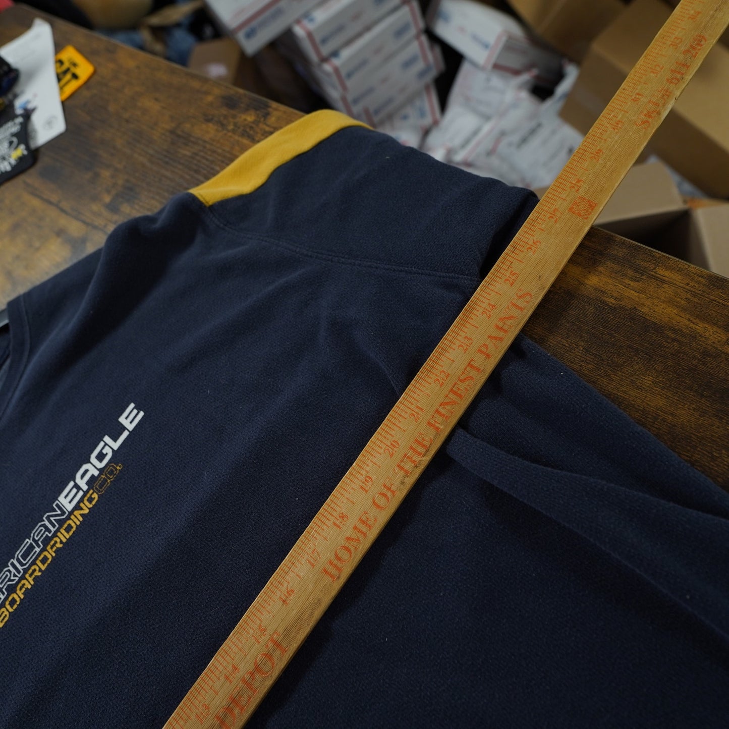 Vintage Y2K American Eagle Longsleeve T-Shirt Men's XL 2000s Two Tone Blue