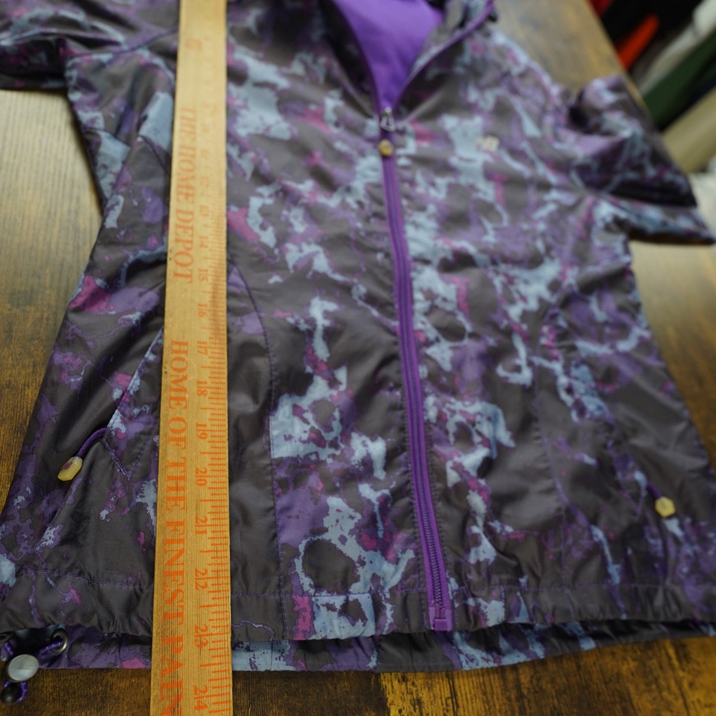 (Women's M) Vintage New Balance Running Rain Jacket Purple Y2K Windbreaker