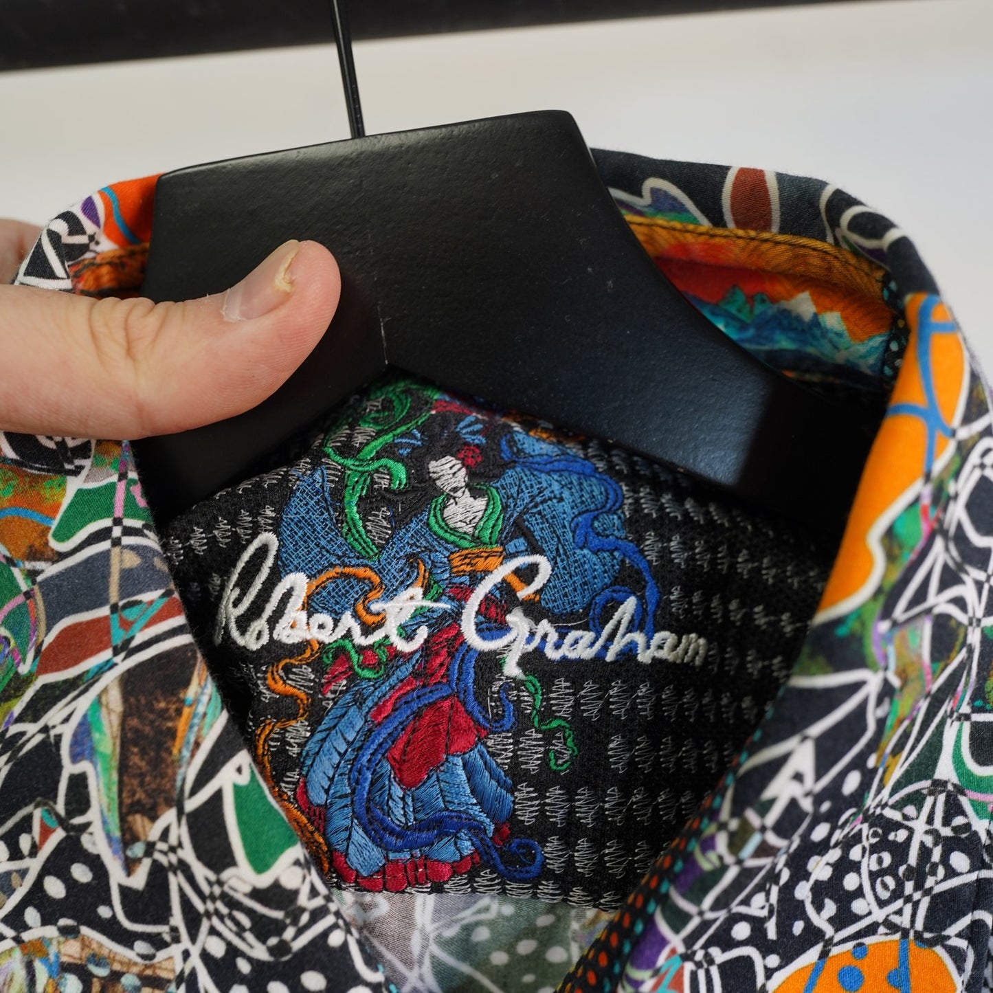 (XL) Robert Graham Samurai Printed Classic Fit Longsleeve Button Up Shirt