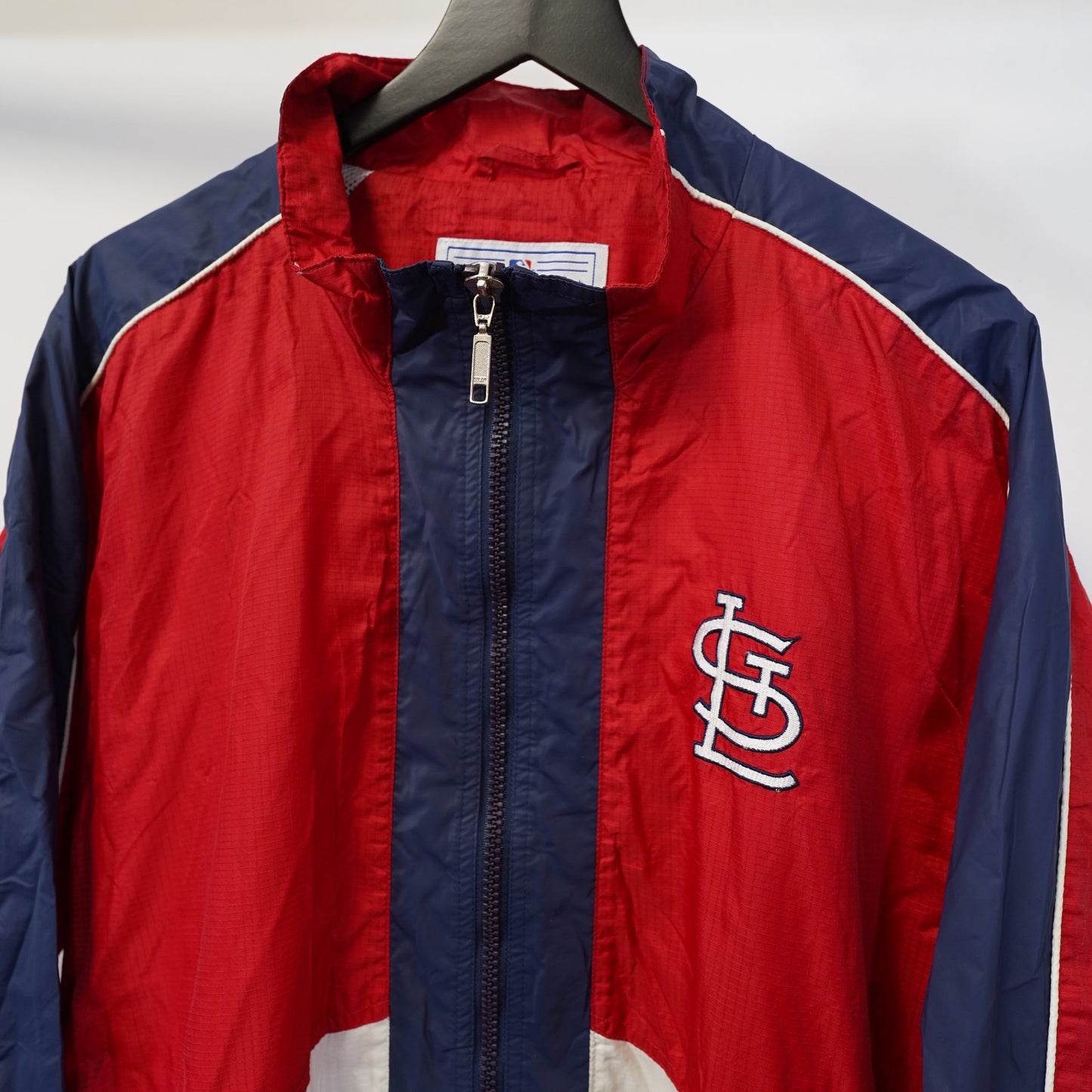 (XL) Vintage Starter St. Louis Cardinals Baseball Windbreaker Men's XL 90s Red Sewn