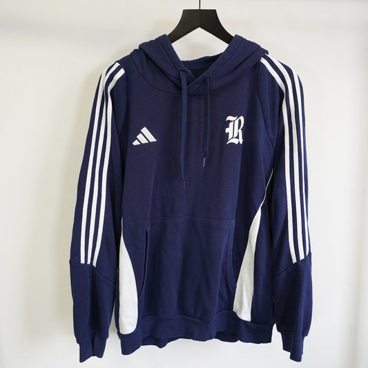 (L) Rice University Owls Adidas Striped Hoodie Men's L Navy Blue White Pullover