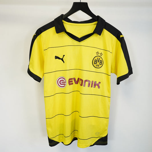 (M) Puma Borussia Dortmund Marco Reus 2015-16 Soccer Jersey Men's M Yellow Kit