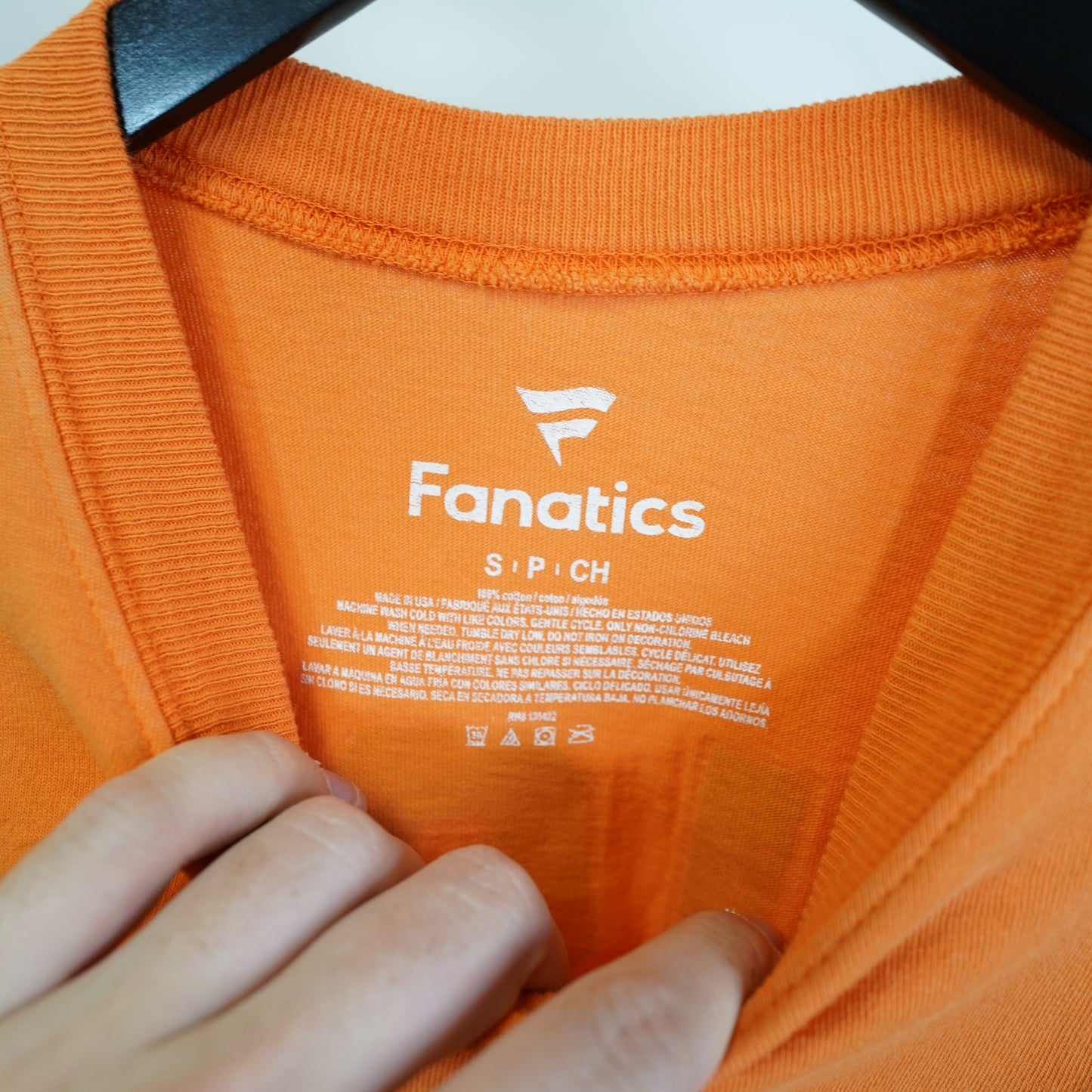 (S) Houston Dynamo Spirit Jersey MLS Soccer Unisex S Orange Fanatics Longsleeve