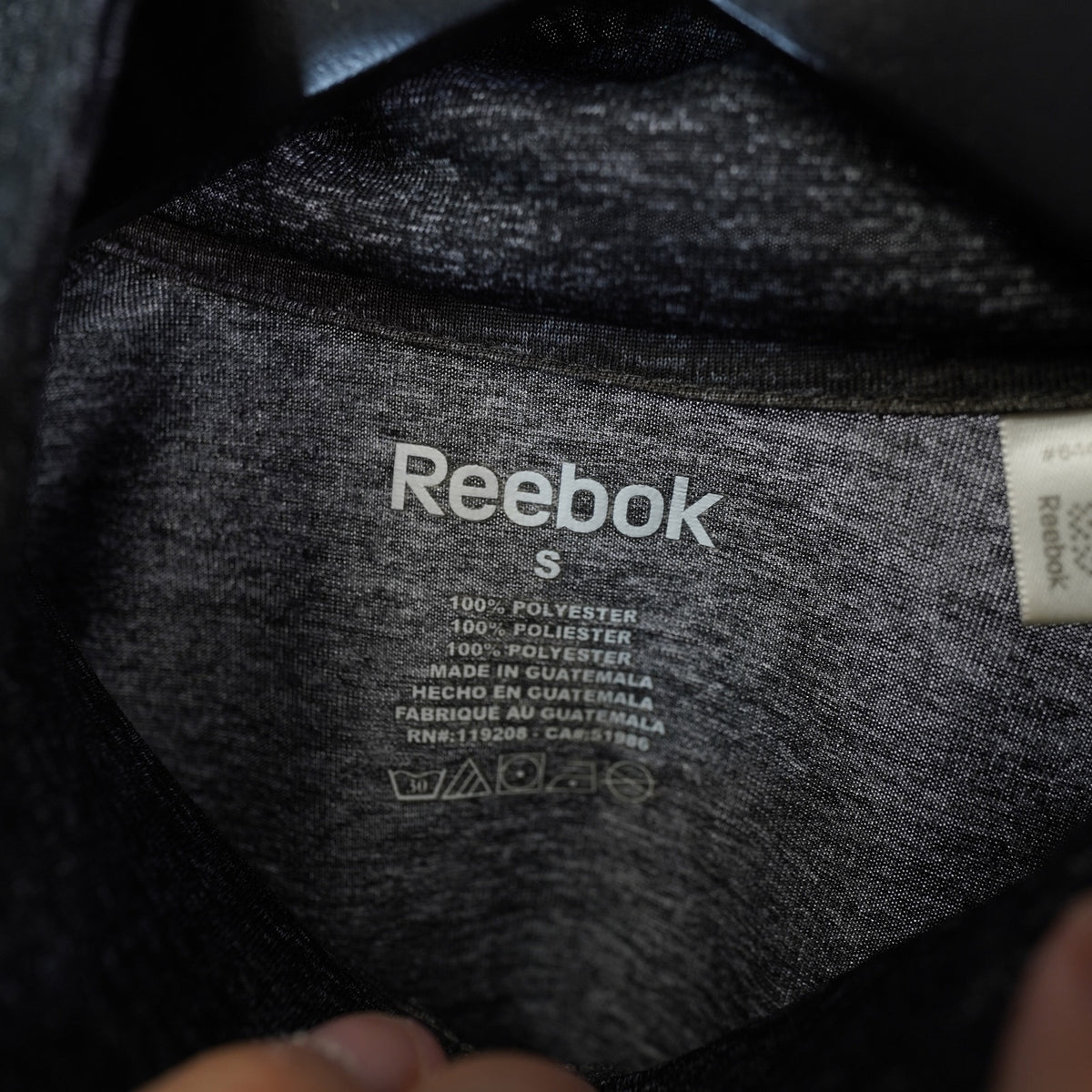 (S) Carolina Hurricanes 1/4 Zip Reebok Performance Pullover Men's S Gray NHL