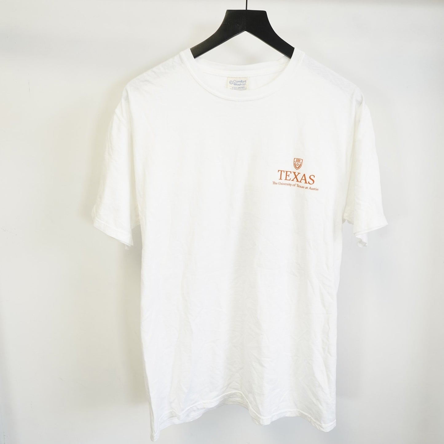 (M) University of Texas Longhorns T-Shirt Men's M White UT Austin Tower College
