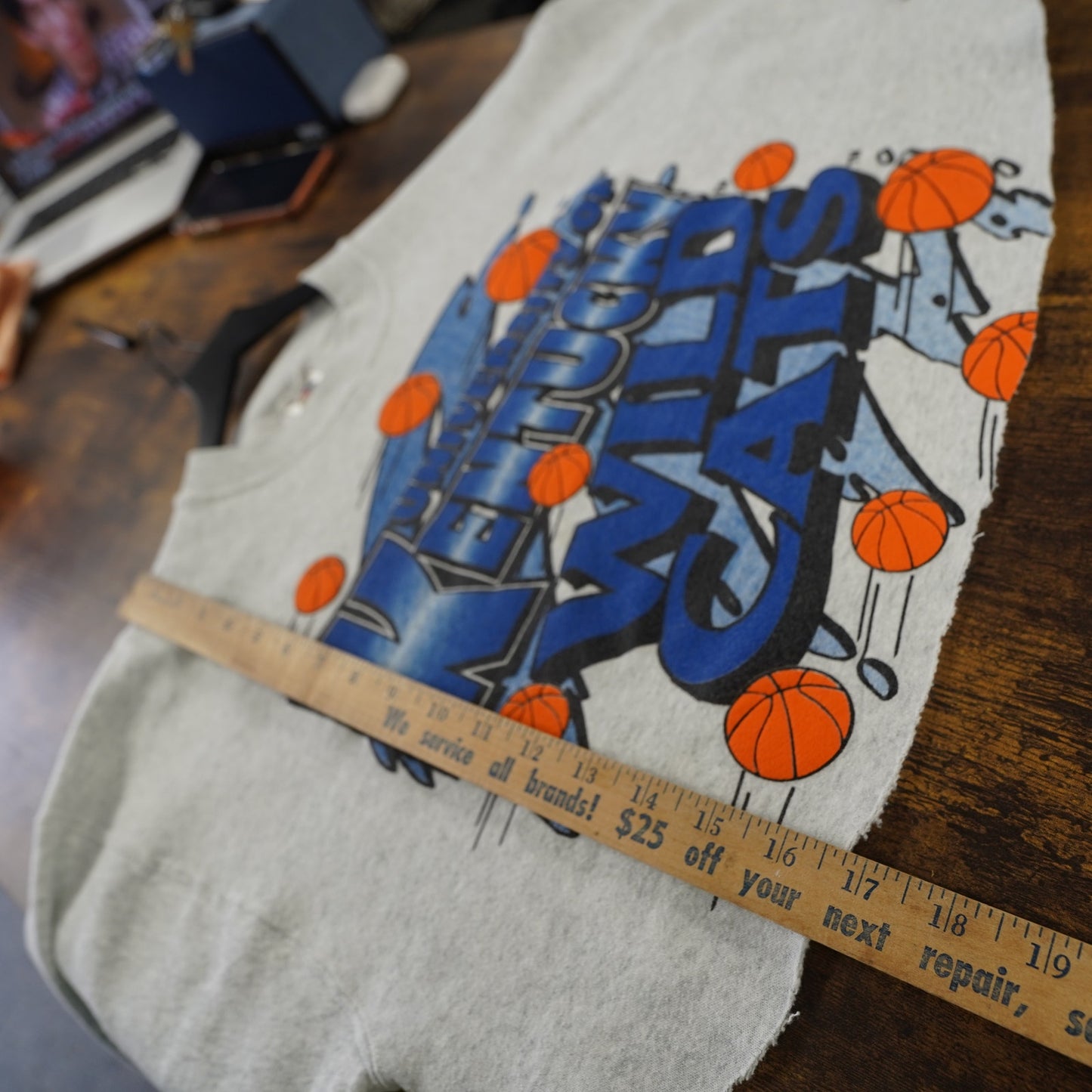 (Women's XL) Vintage 90s Kentucky Wildcats Crop Top Sweatshirt Women's XL Heather Gray UK