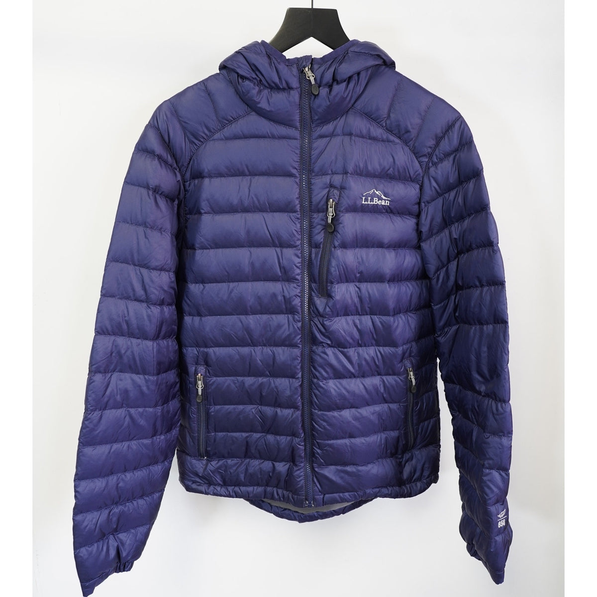 (Women's M)  L.L. Bean Packable Downtek 850 Puffer Jacket Women's M Navy Blue Gorpcore Hike
