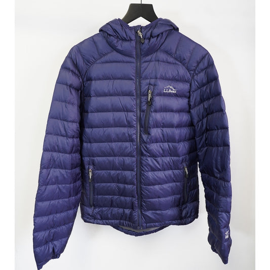 (Women's M)  L.L. Bean Packable Downtek 850 Puffer Jacket Women's M Navy Blue Gorpcore Hike