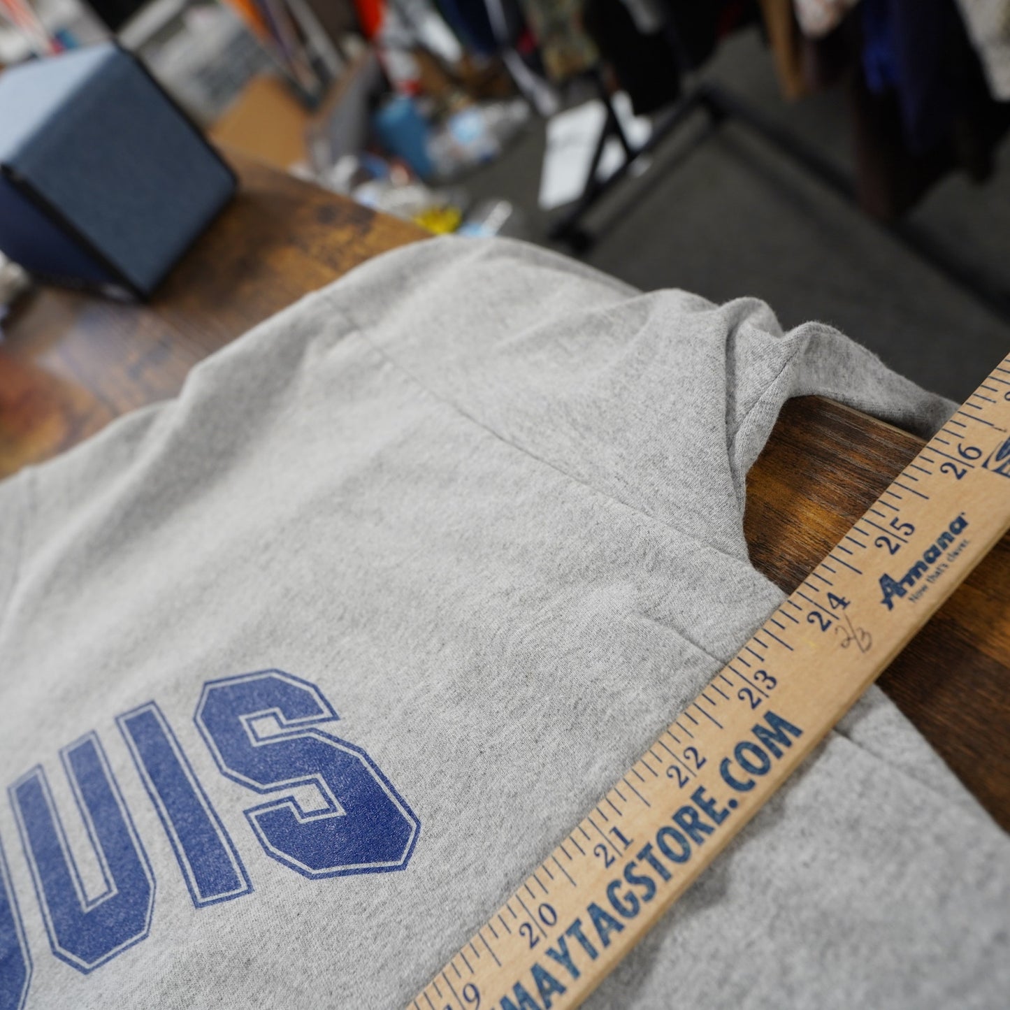 (XXL) Vintage St. Louis LA Rams Lee Sport Football T-Shirt Men's XXL Gray Blue Retro