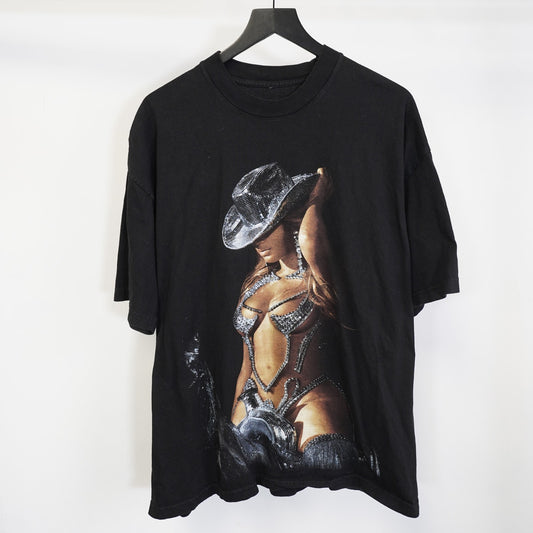 (2XL/3XL) Beyoncé Official Renaissance World Tour Merch Disco Cowboy T-Shirt Black
