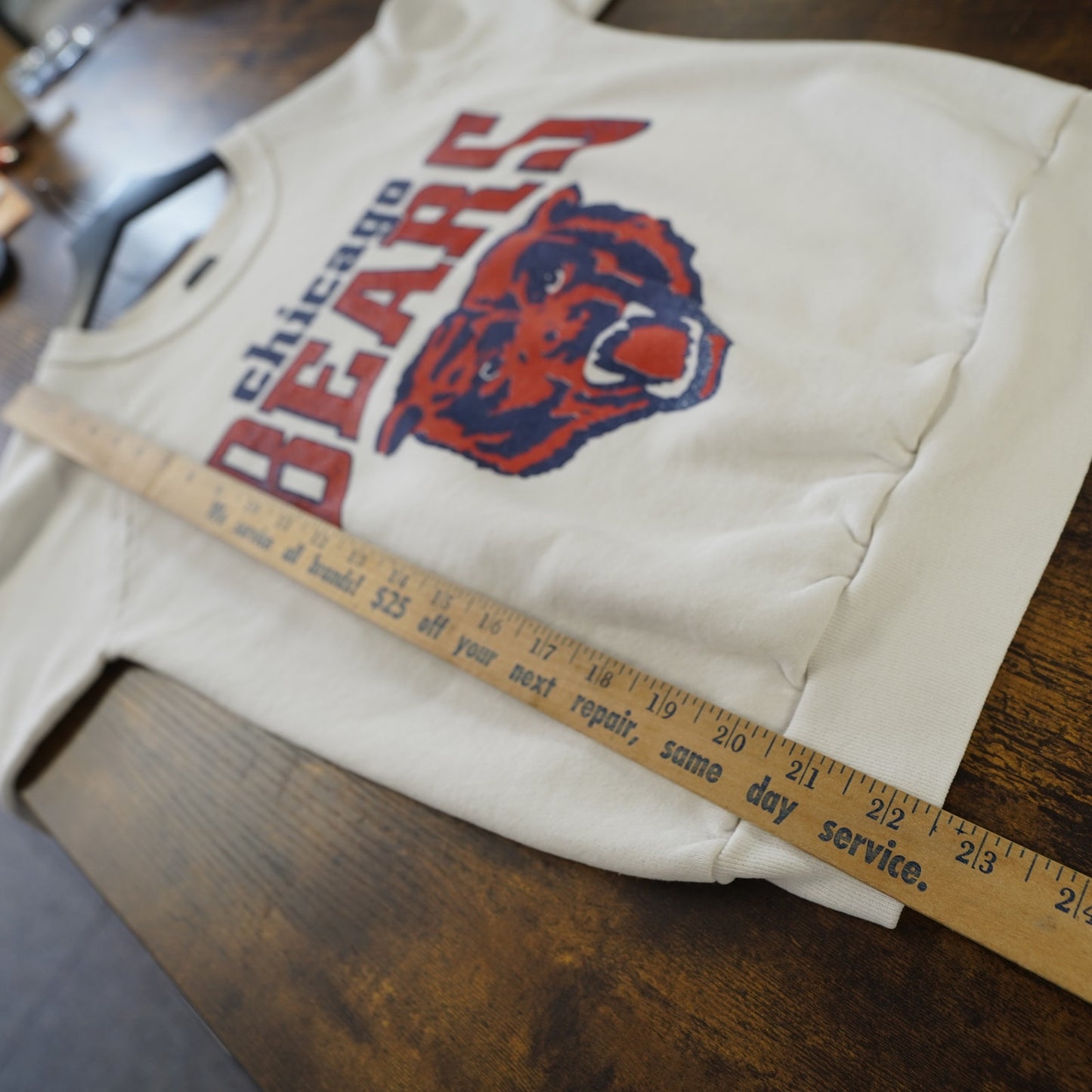 (XS) Vintage Chicago Bears 90s Sweatshirt Men's XS White Retro NFL Football White