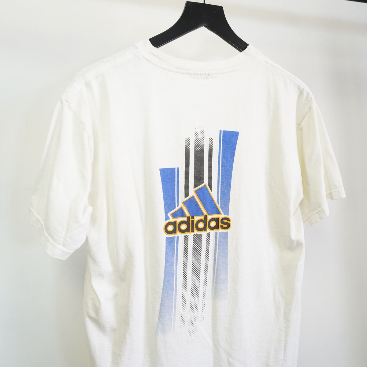 (M) Vintage Adidas Sportswear Y2K T-Shirt Men's M White Retro 2000s 3 Stripe