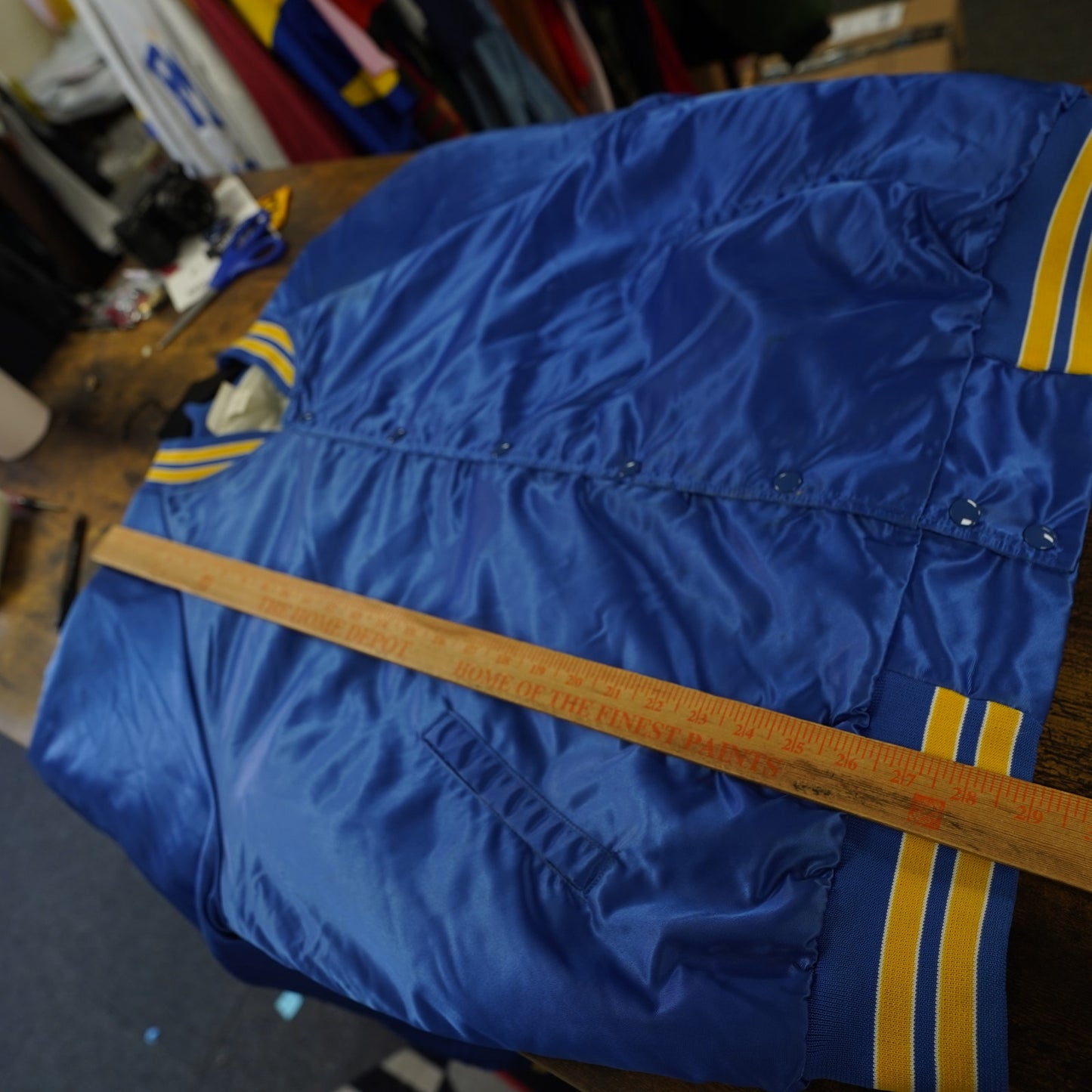 (XXL) Vintage Daytona 500 90s Nascar Satin Jacket Men's XXL Blue 1995 Retro Racing