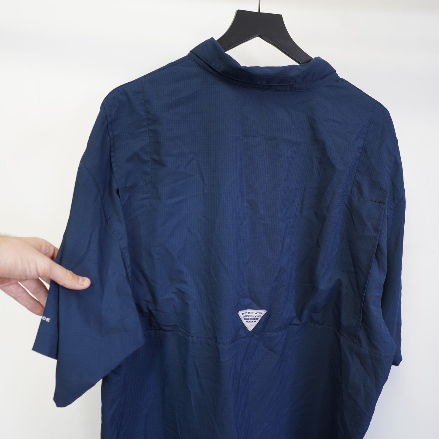 (XXL) Houston Astros Columbia PFG Button Up Fishing Shirt Men's XXL Navy Blue MLB Polo