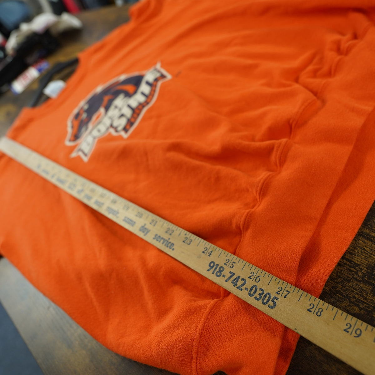 (L) Vintage Boise State Broncos 90s Crewneck Sweatshirt Men's L orange Blue Retro