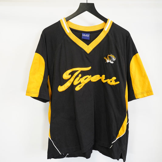 (L) Vintage Missouri Tigers Ovb Embroidered T-Shirt Men's L Black Yellow Mizzou