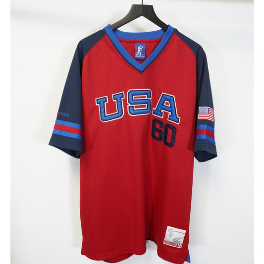 (XXL) Vintage Platinum Fubu Muhammad Ali USA Jersey Men's XXL Hip Hop Y2K Red 2000s