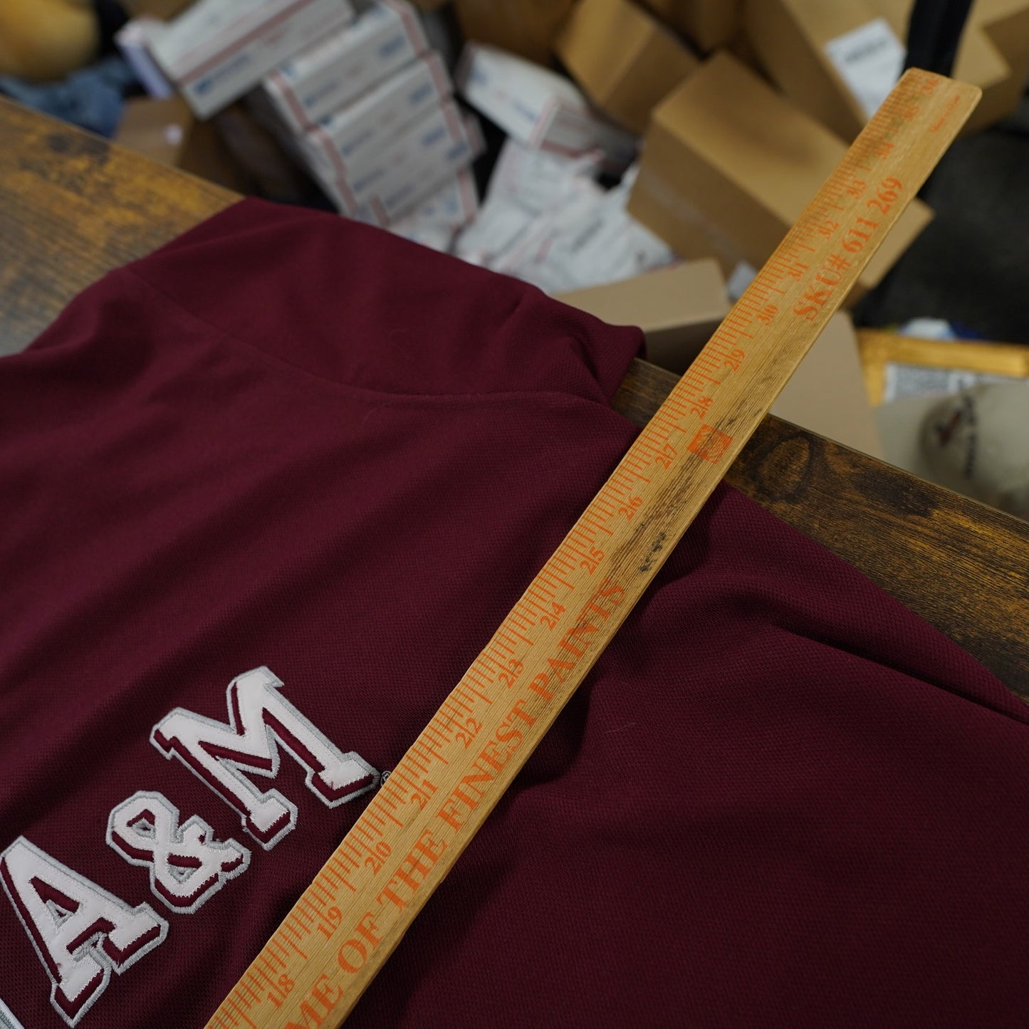 (XL/XXL) Vintage Texas A&M Embroidered Baseball Jersey Men's XL-XXL Steve & Barrys Maroon