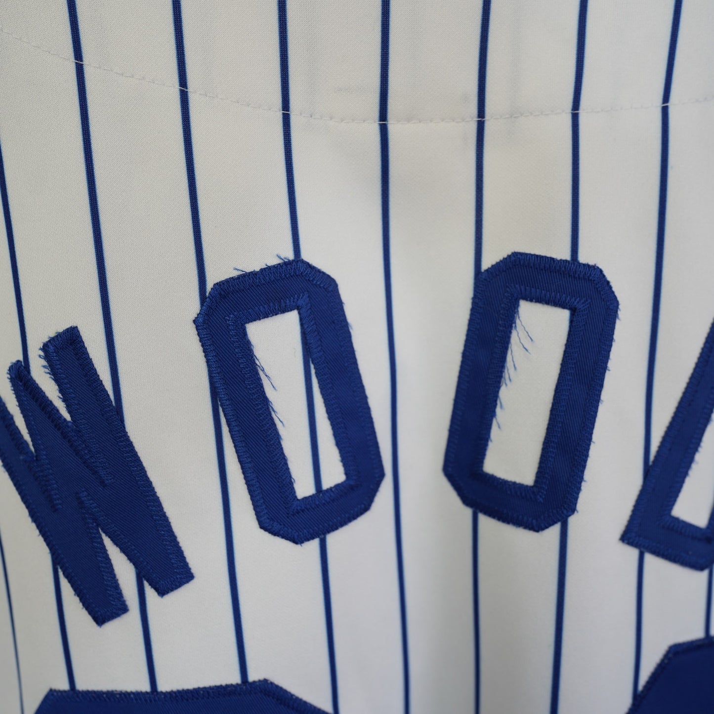 (M) Majestic Chicago Cubs Pinstripe Kenny Wood Authentic Vintage MLB Jersey