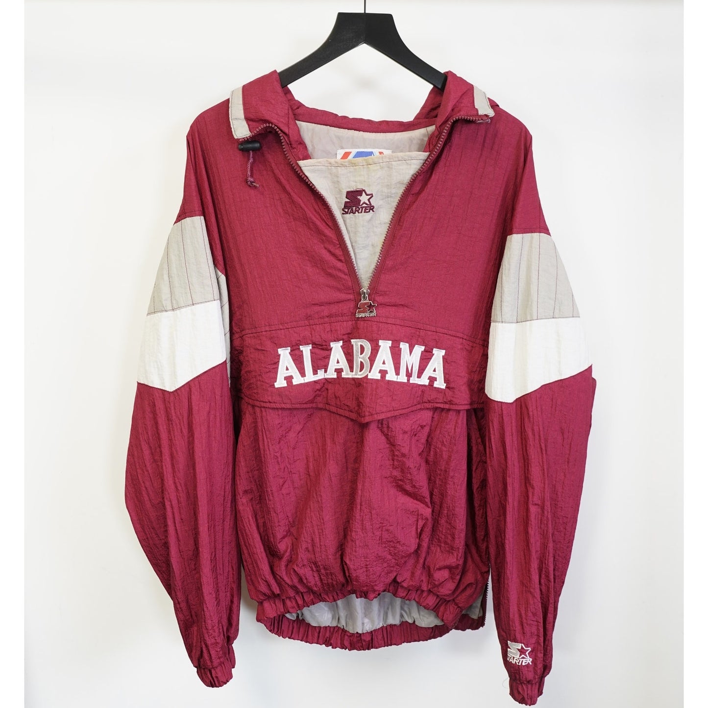 (XL) Vintage Alabama Crimson Tide Starter Embroidered Windbreaker Men's XL Red 90s