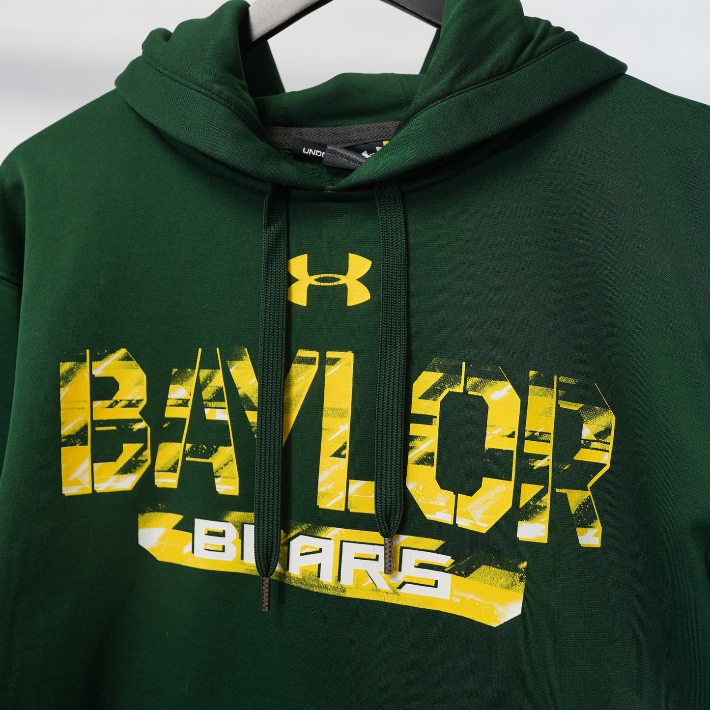 (M) University of Baylor Bears Under Armour Hoodie Men's M Green