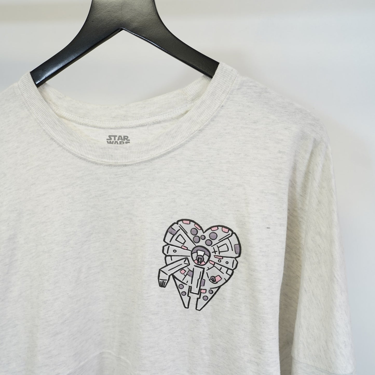 (L) Disney Parks Star Wars "I Know" Spirit Jersey Unisex L Gray Millennium Falcon