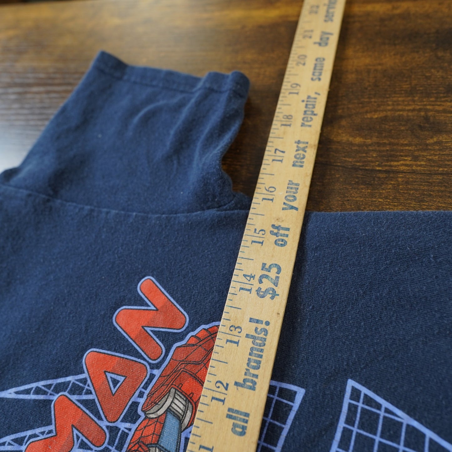 (Kids L 10/12) Spider-Man Avengers Mech T-Shirt Kids Sz. L Youth 10/12 Blue Spidey Superhero