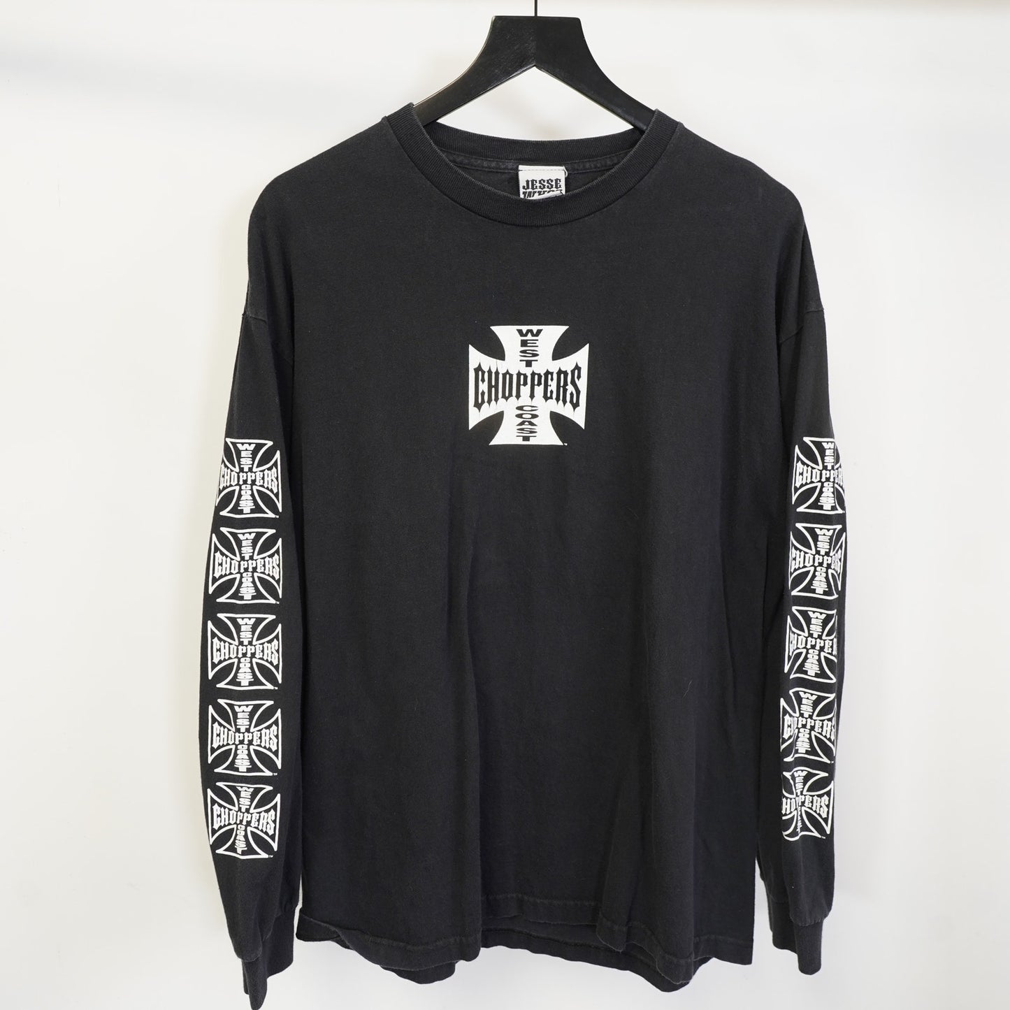 (XL) Vintage West Coast Choppers Longsleeve Y2K Biker T-Shirt Men's XL Black 2000s