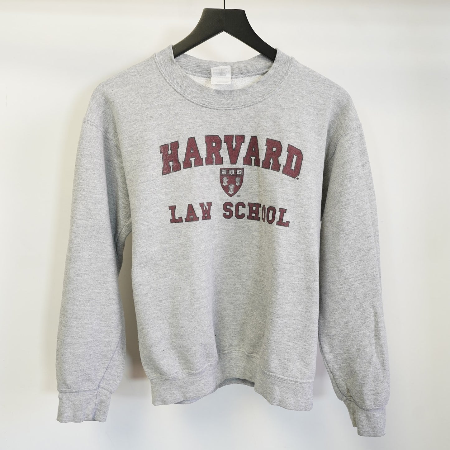 (S) Vintage Harvard Law School Crewneck Sweatshirt Men's S Gray Gildan Ivy League