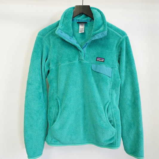 (Women's M) Patagonia Women's Re-Tool Snap-T Fleece Pullover Women's M Turquoise Green Hike