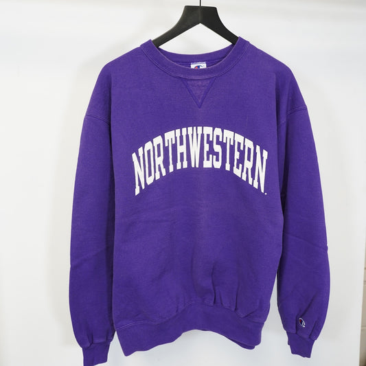 (XXL) Vintage Northwestern Unviersity Champion Sweatshirt Men's XXL Purple 90s