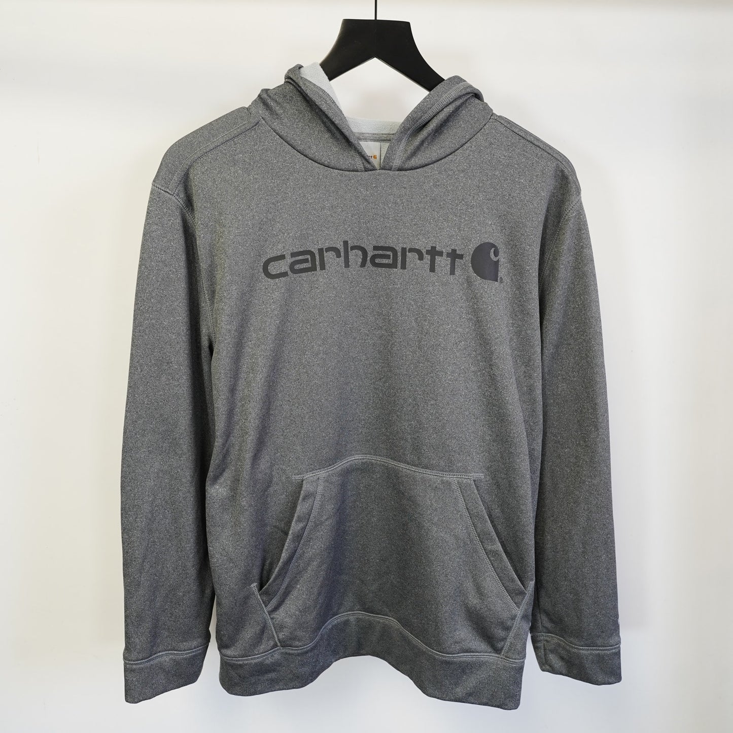 (Boys L) Carhartt Force Extremes Pullover Hoodie Kids Youth Boys L 14-16 Gray Workwear