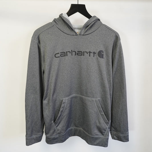 (Boys L) Carhartt Force Extremes Pullover Hoodie Kids Youth Boys L 14-16 Gray Workwear