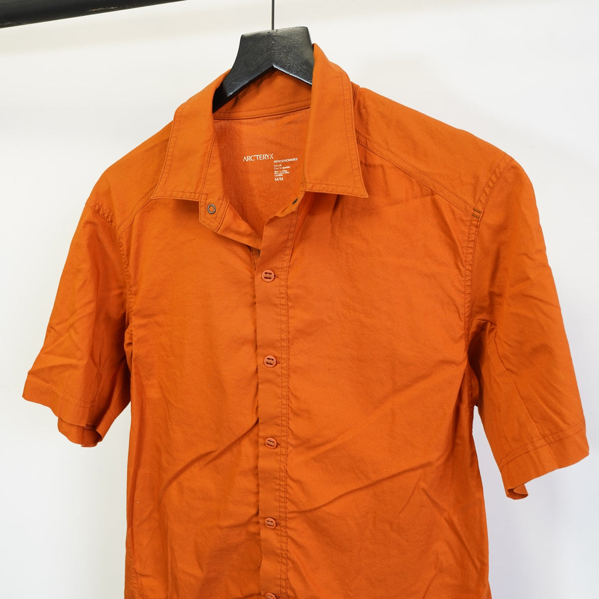 (M) Arc'teryx Transept Technical Outdoor Button Up Camp Shirt Men's M Burnt Orange