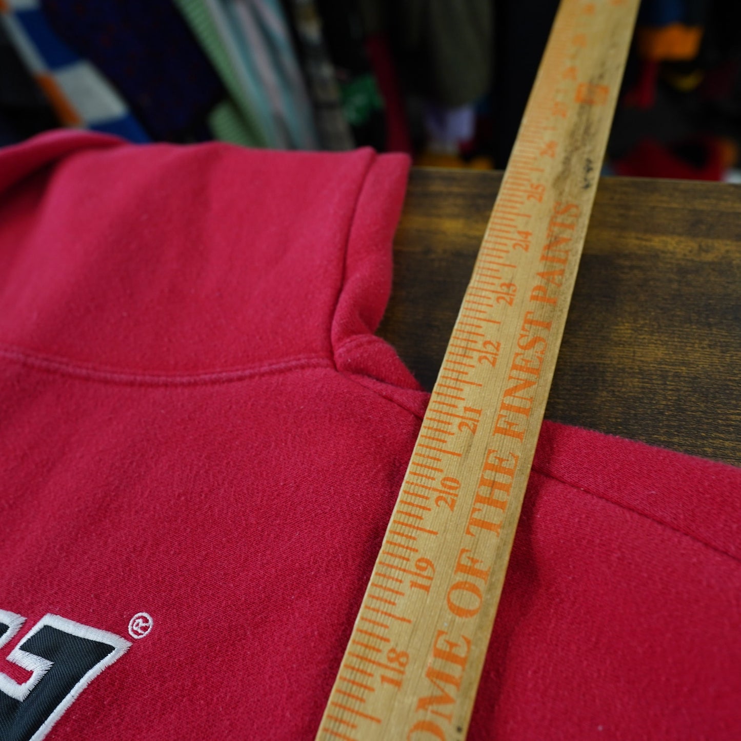 (M) Vintage NC State Wolfpack Sewn Hoodie Men's M Red J. America Embroidered