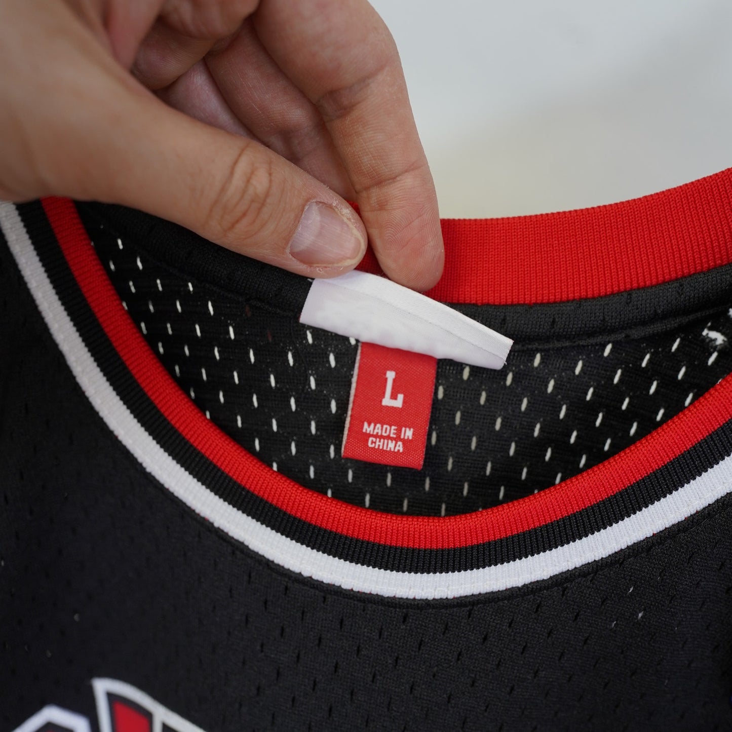 (L) Scottie Pippen Mitchell & Ness Embroidered Bulls Basketball Jersey Mens L Black