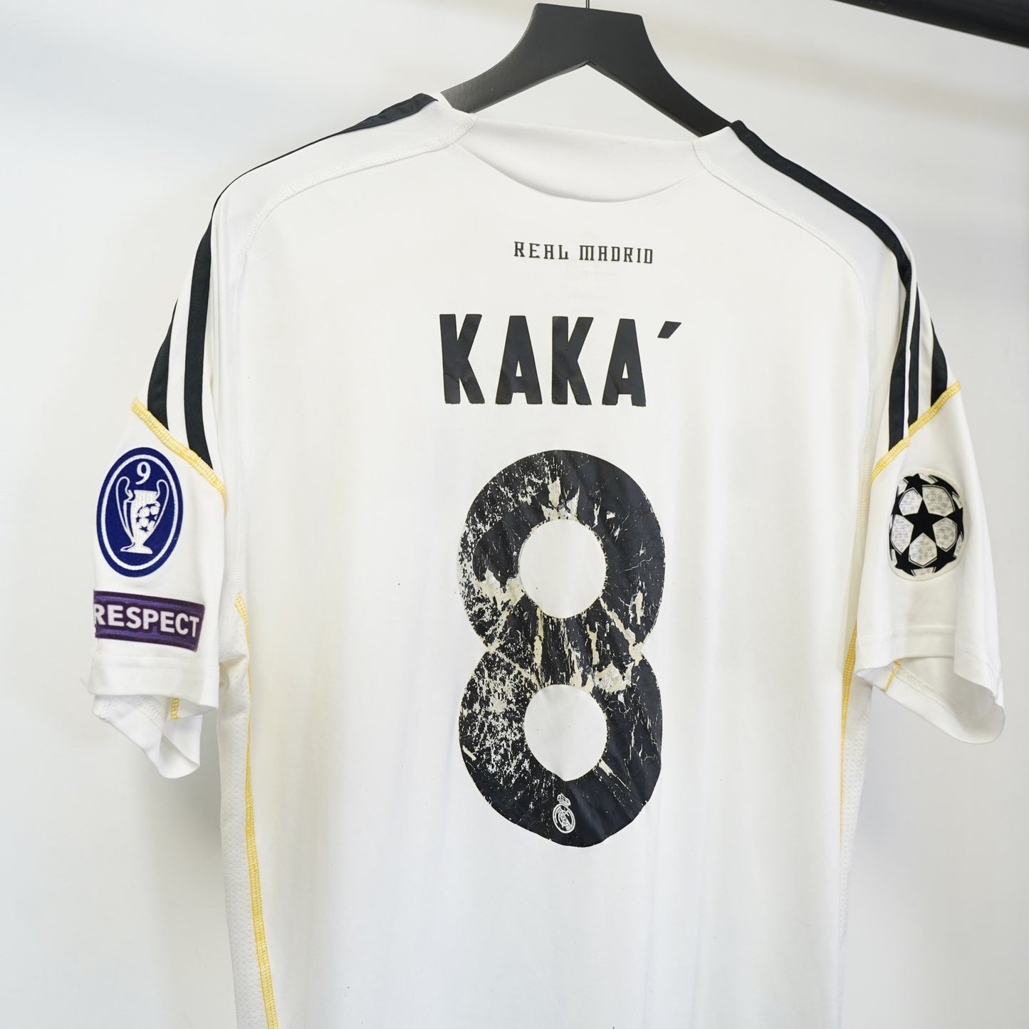 Adidas Real Madrid Kaka Home Soccer Jersey 2009-10 Men's XL White Futbol Kit