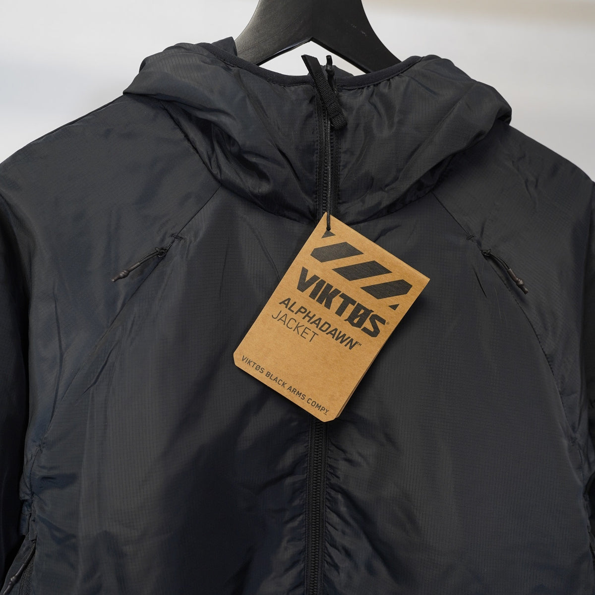 (S) Viktos Alphadawn XP Hooded Puffer Jacket Mens S Black New w/tags Tactical Hiking