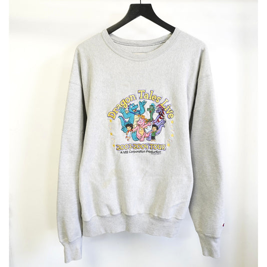 (XXL) Vintage Dragon Tales Champion Reverse Weave Sweatshirt Men's XXL Gray 90s
